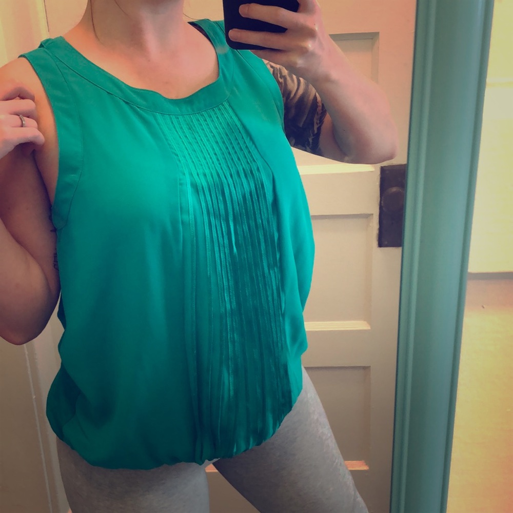 Ann Taylor Turquoise Tank Top